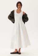 GANT Midi Jersey Woven Combo Dress White XS