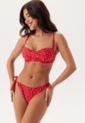 BUBBLEROOM Twisted Bikini Top Red/Floral 80D
