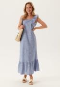 Pieces Pcapia Sl Square Neck Ankle Dr Nautical Blue Stripes:bright W X...