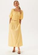 BUBBLEROOM Square Neck Smock Top Yellow M