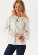 BUBBLEROOM Broderie Anglaise Tie Blouse  White L