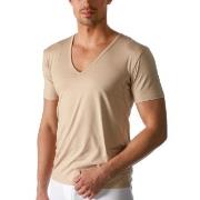 Mey Dry Cotton Functional V-Neck Shirt Beige X-Large Herre
