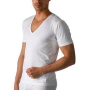 Mey Dry Cotton Functional V-Neck Shirt Hvit Small Herre
