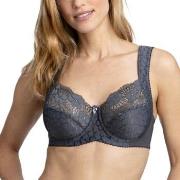 Miss Mary Jacquard And Lace Underwire Bra BH Mørkgrå  C 75 Dame