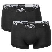 Emporio Armani 2P Stretch Cotton Trunk Svart bomull Large Herre