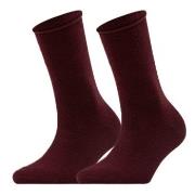 Falke Strømper 2P Women Casual Happy Sock Vinrød  Str 35/38 Dame