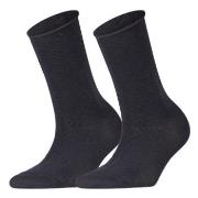 Falke Strømper 2P Women Casual Happy Sock Marine Str 35/38 Dame