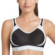 Anita BH Active Extreme Control Sports Bra Svart/Hvit D 105 Dame