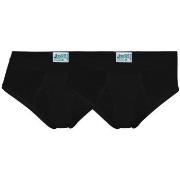 JBS 2P Organic Cotton Brief Svart økologisk bomull Large Herre