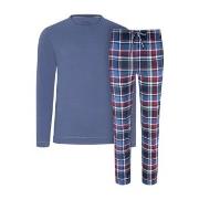 Jockey Night And Day Long Pyjama Marine/Rød X-Large Herre