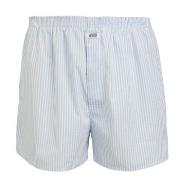 Jockey Woven Poplin Boxer Shorts Hvit m Rand bomull Small Herre