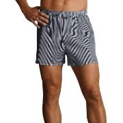 Jockey Woven Poplin Boxer Shorts Stripet bomull Large Herre