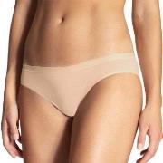 Calida Truser Natural Comfort Brief Low Cut Beige bomull Small Dame