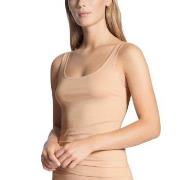 Calida Natural Comfort Tank Top Rounded Neck Beige bomull X-Small Dame