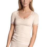 Calida Richesse Lace Short-sleeve Top Benhvit 44-46 Dame