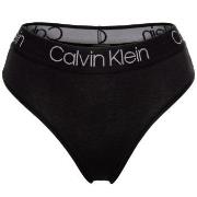 Calvin Klein Truser Body Cotton High Waist Thong Svart bomull Large Da...