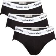 Calvin Klein 3P Cotton Stretch Hip Brief Svart bomull X-Large Herre