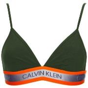 Calvin Klein BH Hazard Cotton Unlined Triangle Mørkgrørnn  bomull X-Sm...