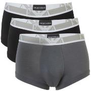 Armani Monogram Trunk Svart/Grå bomull XX-Large Herre