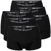 Armani Pure Cotton Trunks 6P Svart bomull Large Herre