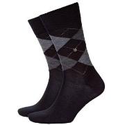 Burlington Strømper Edinburgh Wool Sock Svart Str 46/50 Herre