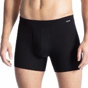 Calida Cotton Code Boxer Brief With Fly Svart bomull XX-Large Herre
