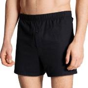 Calida Cotton Code Boxer Shorts With Fly Svart bomull Medium Herre