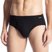 Calida Cotton Code Brief With Fly Svart bomull XX-Large Herre