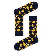 Happy socks Strømper Banana Sock Svart mønstret bomull Str 36/40