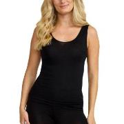 Damella Wool And Silk Tank Top Svart ull 46 Dame