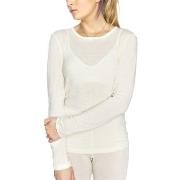 Damella Wool Long Sleeve Top Elfenben ull XX-Large Dame