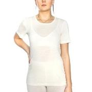 Damella Wool T-Shirt Elfenben ull X-Large Dame