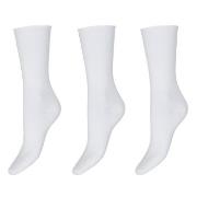 Decoy Strømper 3P Thin Comfort Top Socks Hvit Strl 37/41 Dame