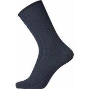Egtved Strømper Wool No Elastic Rib Socks Mørkblå Str 45/48