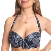 Missya Rose Bikini Strapless Halterneck Print Svart mønstret F 85 Dame