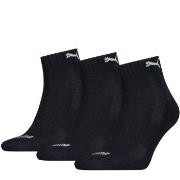 Puma Strømper 3P Cushioned Quarter Sock Marine Str 35/38