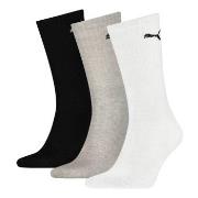 Puma Strømper 3P Sport Crew Socks Grå/Svart Str 43/46