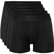 Resteröds 5P Gunnar Bamboo Boxer Helsvart Medium Herre