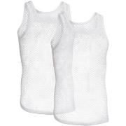 Resteröds 2P Organic Cotton Net Singlet Hvit økologisk bomull X-Large ...