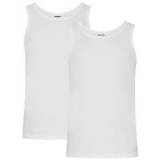 Resteröds 2P Organic Cotton Tank Top Slim Fit Hvit økologisk bomull X-...