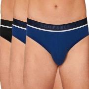 Schiesser 3P 95-5 Organic Cotton Rio Brief Svart/Blå bomull Small Herr...