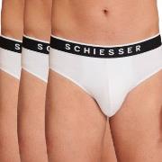 Schiesser 3P 95-5 Organic Cotton Rio Brief Hvit bomull Small Herre