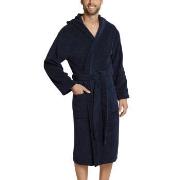 Schiesser Essentials Terry Cloth Bathrobe Marine bomull X-Large Herre