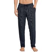 Schiesser Mix and Relax Jersey Lounge Pants Blå Mønster bomull Small H...