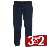 Schiesser Mix and Relax Lounge Pants With Cuffs Mørkblå bomull X-Large...