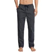 Schiesser Mix and Relax Woven Lounge Pants Mørkblå vevd bomull Small H...