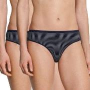 Schiesser Truser 2P Modal Essentials Tai Briefs Mørkblå 40 Dame