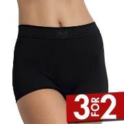 Sloggi Truser Double Comfort Shorts Svart bomull 40 Dame