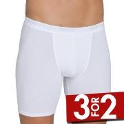 Sloggi For Men Basic Long Hvit bomull Small Herre