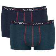 Sloggi 2P For Men Start Hip Blå/Grønn bomull XX-Large Herre